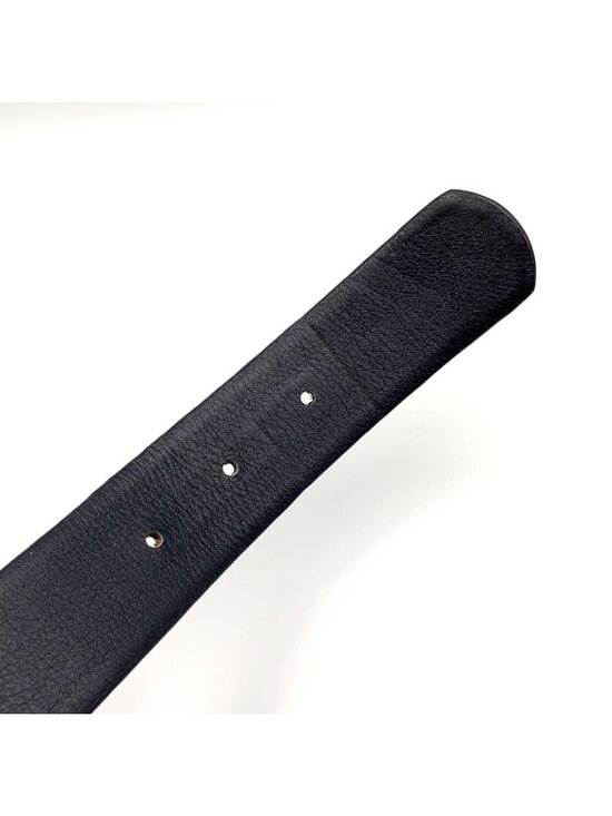 Dior Trotter Leather Canvas Navy Belt Gold main image 6